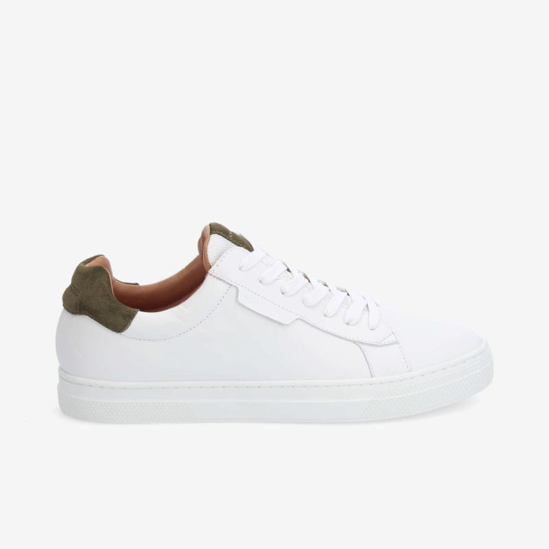 SPARKLE SNEAKER M - NAPPA/SUEDE - BLANC/VERT